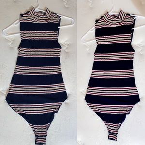 Multi stripe bodysuit